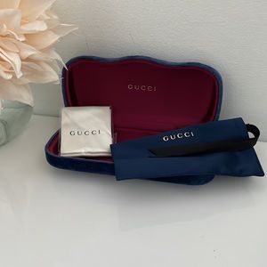 Gucci Blue Velvet sunglasses case